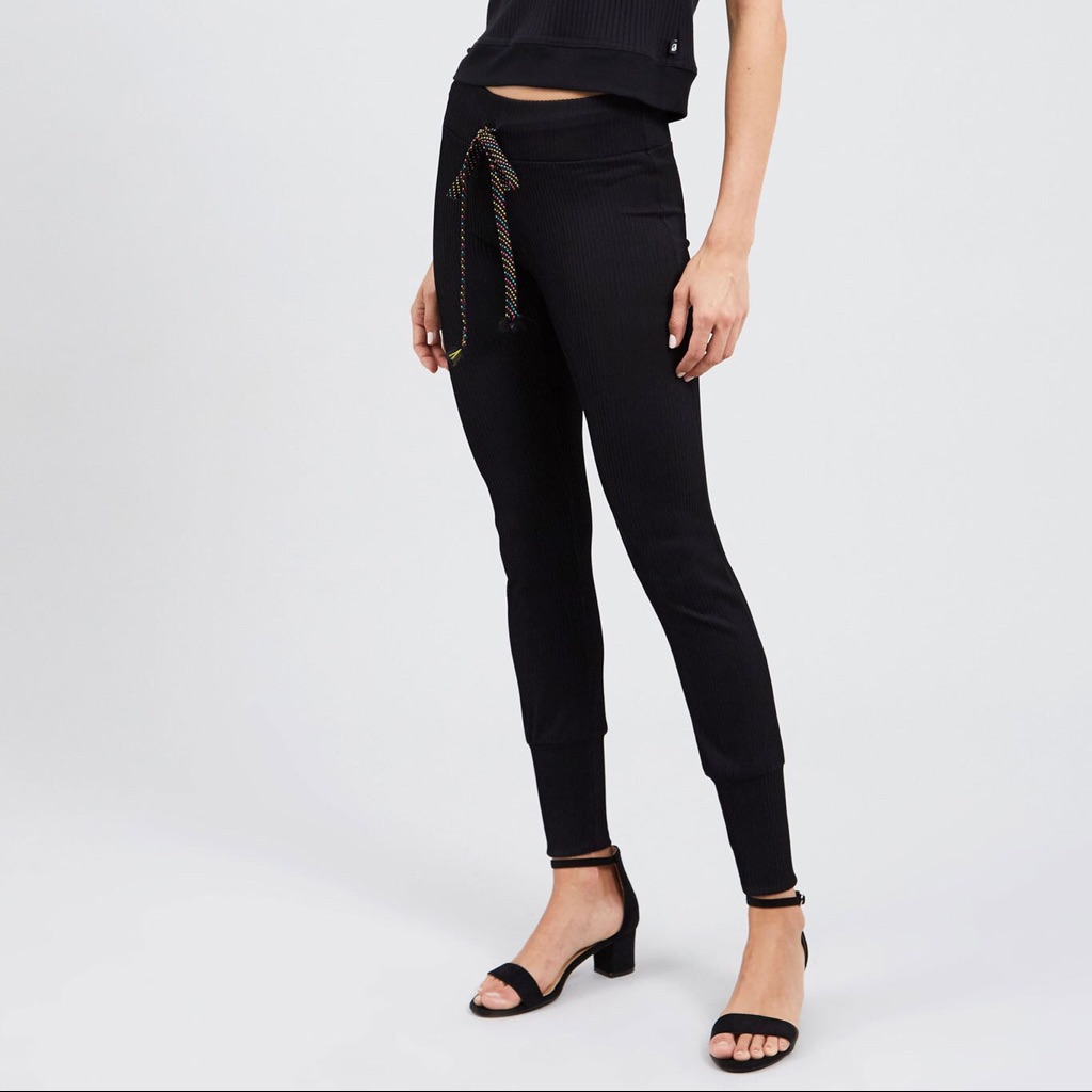 Terez Stretch The Rules Ribbed Leggings Small Nwt